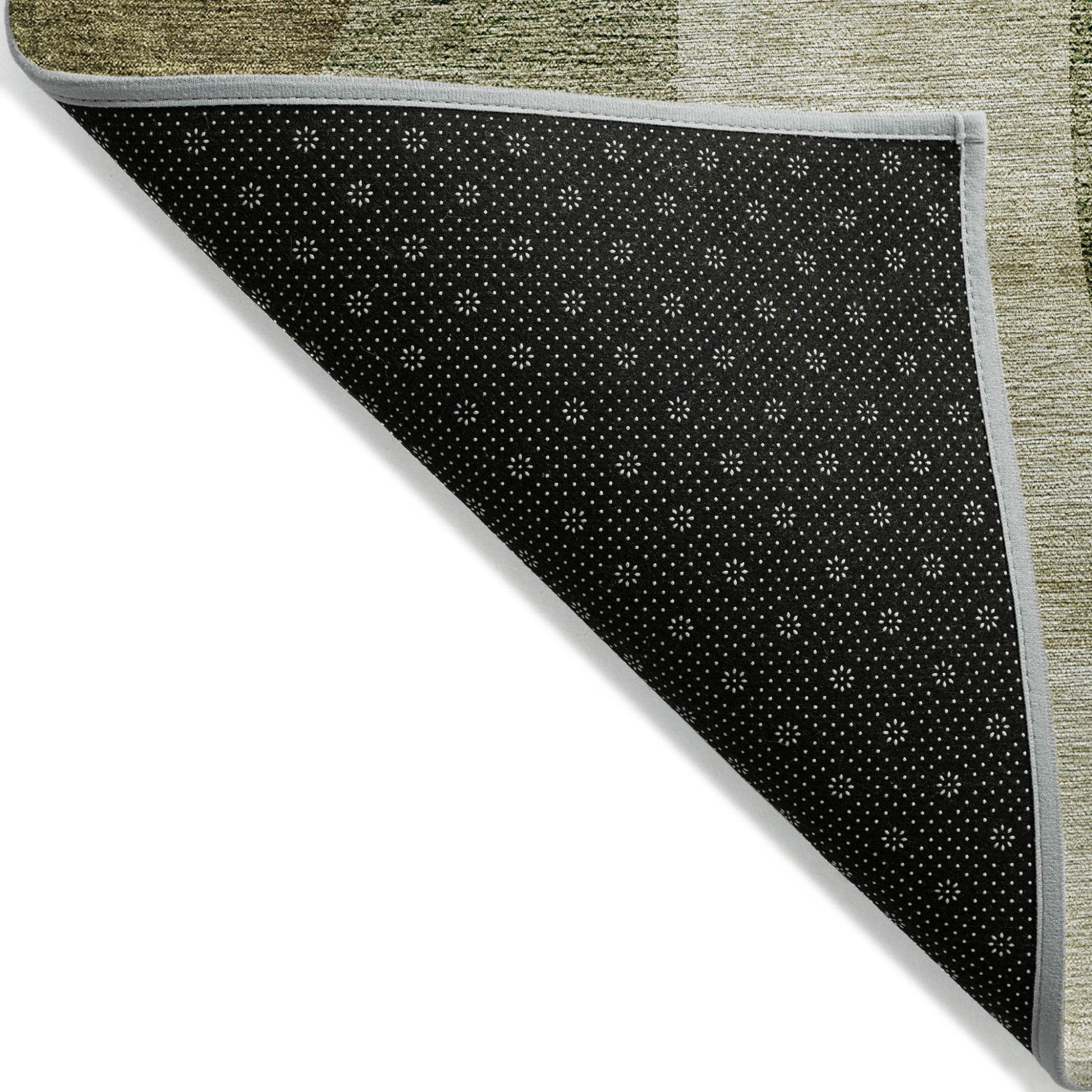 3' X 5' Beige And Chocolate Abstract Washable Indoor Outdoor Area Rug-2